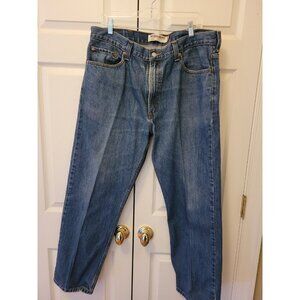 Men Levi's 505 Regular Fit Straight Leg Medium Wash Jeans Pants Size W38 L30